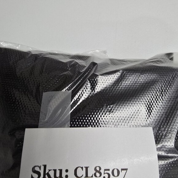 Eileen Fisher Black Maxi Dress Large Tie Back Sleeveless Minimalist Casual READ - Picture 14 of 14